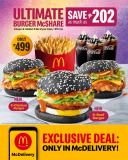 McDonald’s – Ultimate Burger McShare K-Burger Promo for ₱499 (Save As Much As ₱202)