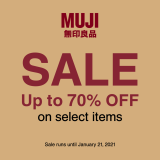 MUJI – End of Season Sale: Up to 70% Off on Select Items