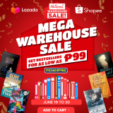 National Book Store – Mega Warehouse Sale via Lazada and Shopee