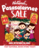 National Book Store – Pasasalamat Sale: P99 Books and Buy More, Save More Bundles