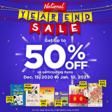National Book Store – Year End Sale: Get Up to 50% Off