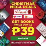 National Book Store – Christmas Mega Deals: Get Books for as Low as ₱39