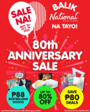 National Book Store – 80th Anniversary Sale