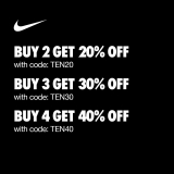 Nike – 10.10 Sale: Get Up to 40% Off on Select Styles