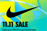 Nike – 11.11 Deal: Up to 70% Off on Your Favorite Styles