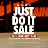 Nike Factory Store – Just Do It Sale: Buy 1 Get 1 Promo