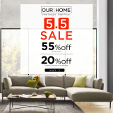 Our Home – 5.5 Deal: Get Up to 55% Off