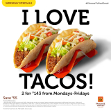 Pancake House – Get 2 for P143 Tacos Promo