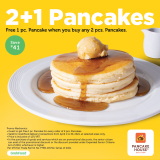 Pancake House – Buy 2 Pancakes and Get 1 FREE via GrabFood