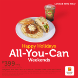Pancake House All You Can Weekends Promo
