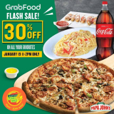Papa John’s – Grabfood Flash Sale: Get 30% Off