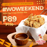 Peri-Peri Charcoal Chicken – Salted Egg Crispy Chicken Skin for P89 (Was P110)