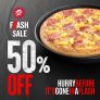 Pizza Hut – 1-Day Flash Sale 50% Off Promo