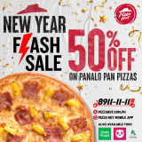 Pizza Hut – New Year Flash Sale: Get 50% Off on Panalo Pan Pizzas