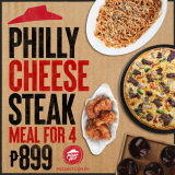 Pizza Hut – Philly Cheesesteak Meal for 4 for P899