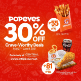 Popeyes – Get 30% Off via Central Delivery