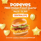 Popeyes – Get FREE Chicken French Quarter via Central Delivery