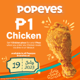 Popeyes – 1 Peso Chicken Deal