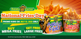 Potato Corner – National Fries Day: Get FREE Large Fries