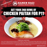Ramen Nagi – Get Second Bowl of Chicken Paitan for ₱11