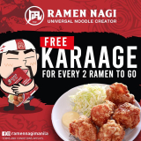 Ramen Nagi – Get FREE Karaage for Every 2 Ramen To Go