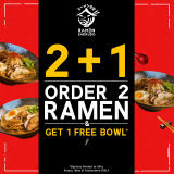 Ramen Shokudo – Buy 2 Ramen and Get 1 FREE