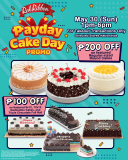 Red Ribbon – May 30 Payday Cake Day Promo: Get Up to P200 Off