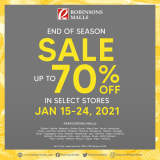 Robinsons Malls – End of Season Sale: Up to 70% Off in Select Stores