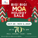 SM Mall of Asia – Big! Big! Holiday Sale: Get Up to 70% Off