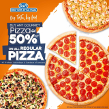 S&R New York Style Pizza – Get 50% Off Regular Pizza Promo