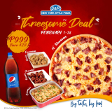 S&R New York Style Pizza – Threesome Deal for P999