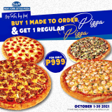 S&R New York Style Pizza – Buy 1 Take 1 Promo for P999