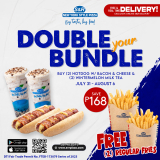 S&R New York Style Pizza – Double Your Bundle Get FREE Fries Promo