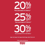 Levi’s – Weekend Hot Deals: Get Up to 30% Off When You Purchase Online