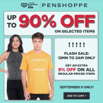 Penshoppe – 9.9 Lazada Big Brands Sale: Get Up to 90% Off on Selected Items