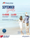 Philippine Airlines – September Deals: ₱688 One-way Domestic Flights and $99 Roundtrip International Flights