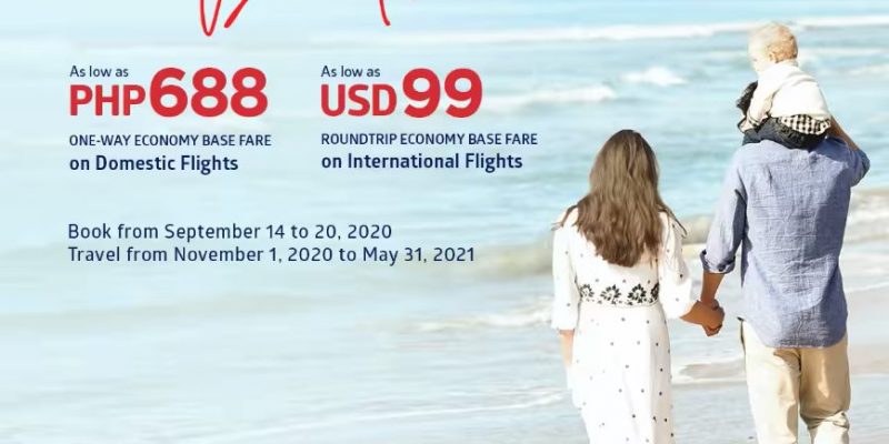 Philippine Airlines – September Deals: ₱688 One-way Domestic Flights and $99 Roundtrip International Flights