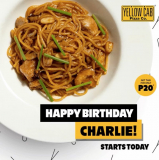 Yellow Cab Pizza – Get a Regular Charlie Chan Pasta for ₱20