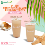 Serenitea – Summer Cooling Treats Promo: Buy 1 Take 1 Milk Tea