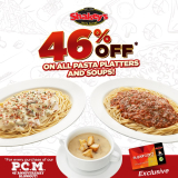 Shakey’s – Get 46% Off All Pasta Platters and Soups