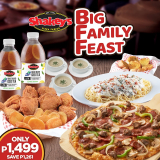 Shakey’s – Big Family Feast for ₱1499 (Save ₱1261)