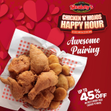 Shakey’s – Chicken ‘N’ Mojos Happy Hour: Get Up to 45% Off