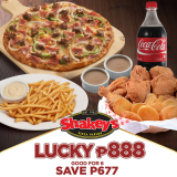 Shakey’s – Lucky ₱888 Promo (Save ₱677)