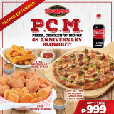 Shakey’s – Extended: Get the PCM Anniversary Blowout Bundle for ₱999 (Save ₱833)
