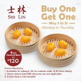Shi Lin – Buy 1 Get 1 Custard Buns for P120