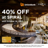Spiral Lunch Buffet UnionBank Promo