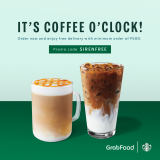 Starbucks – Enjoy FREE Delivery for Orders via GrabFood