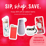 Starbucks – Sip, Shop, Save Promo: Get 30% Off on Select Items