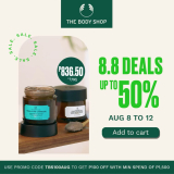 The Body Shop – 8.8 Sale: Get Up to 50% Off