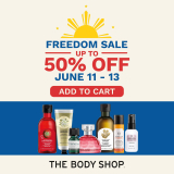 The Body Shop – Freedom Sale: Get Up to 50% Off